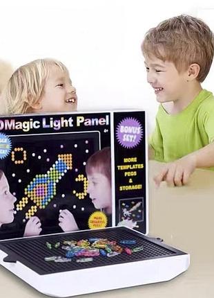 Мозаика 3d оптическая светодиодная на 276 деталей magic light panel