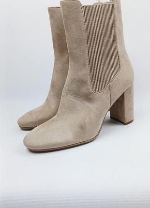 Стильные замшевые ботинки челси h&amp;m 39р.