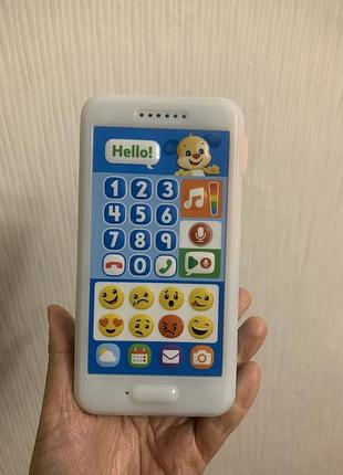 Музичний телефон fisher-price для малюків, білий