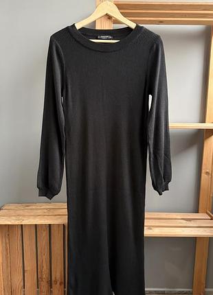 Довга жіноча сукня lcw casual the knitwear collection чорна розмір xl
