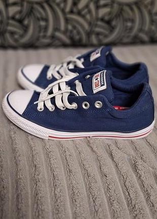 Кеди жіночі converse all star сині, розмір 38, довжина устілки 23.5 см, текстиль