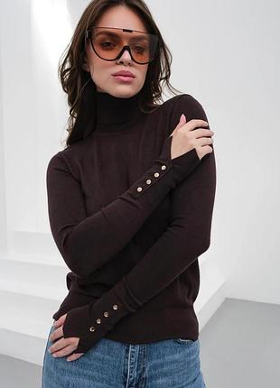 Гольф жіночий водолазка zara коричневий