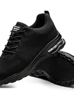 Робочі захисні кросівки rona shoes delta black (eu 38) з металевим носком