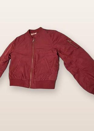 Бомбер h&m, бордо, для дівчинки 9-10 років