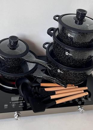 Набір посуду higher kitchen нк-316 із 17 предметів