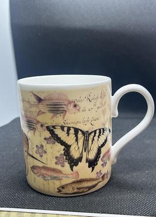 Порцелянова чашка(bone china) британського музею з колекції «new world: england’s first view of america»створеної за акварелями художника джона вайта