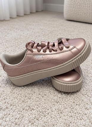 Кеди жіночі puma basket рожеві, розмір 35.5-36