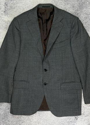Чоловічий вовняний піджак suitsupply lazio сірий оригінал шерсть блейзер 52 l
