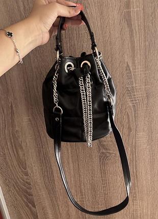 Сумка бочонок zara