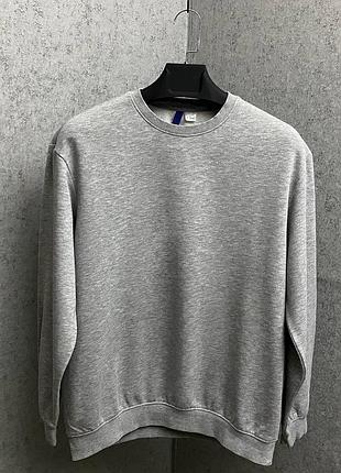 Чоловічий сірий світшот від бренду h&m