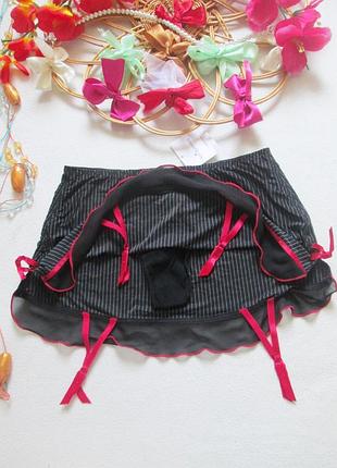 Пояс стринги для чулок в полоску ann summers 🌺💜🌺 2
