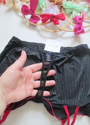 Пояс стринги для чулок в полоску ann summers 🌺💜🌺 8