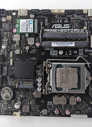 Материнськая плата asus prime h310t2 r2.0 процессор intel pentium gold g5420