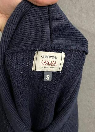 Чоловічий синій светр від бренду george 5