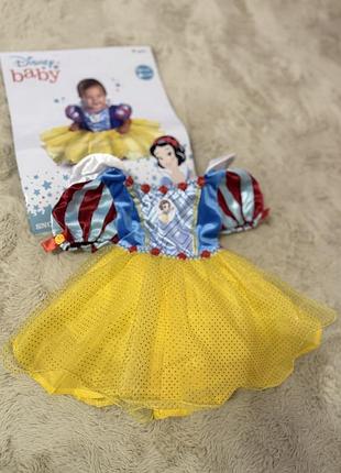 Карнавальний костюм для дівчинки disney baby білосніжка, жовтий