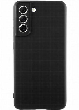 Чохол tpu getman liquid silk full camera для samsung galaxy s21 чорний / black