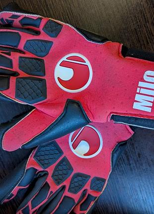 Воротарські рукавиці uhlsport supergrip+ hn hyperred, розмір 7