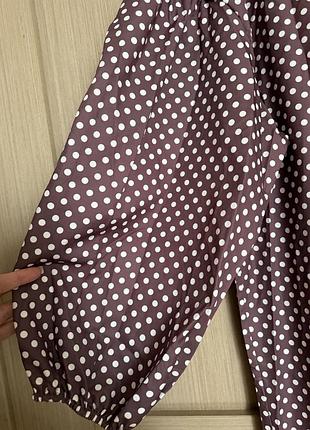 🥰 подовжена блуза у горох 5xl 5