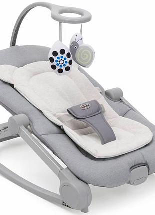 Кресло–качалка шезлонг chicco mia grey