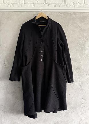Пальто жіноче rundholz black label чорне авангардне