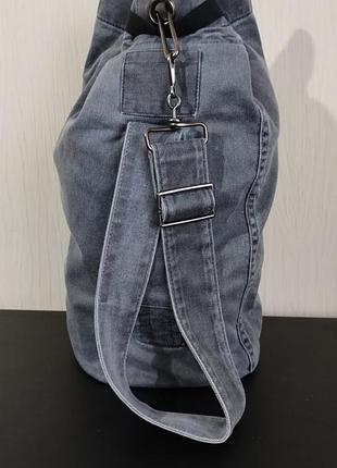 Архивная сумка-мешок allsaints japanese denim sling bag унисекс оригинал