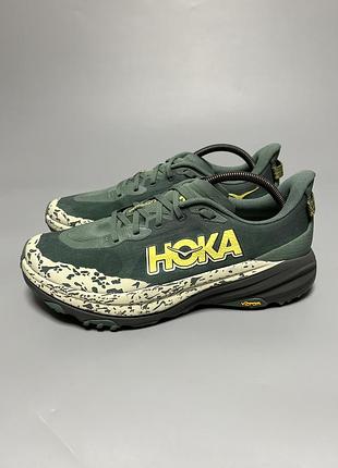 Трейлові бігові кросівки на широку стопу hoka one one speedgoat 6 wide оригінал 1147830 fns