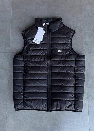 Жилетка lacoste черная мужская