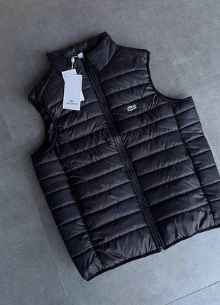 Жилетка lacoste черная мужская 3