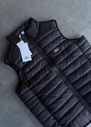 Жилетка lacoste черная мужская 5