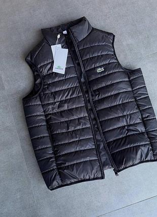 Жилетка lacoste черная мужская 6