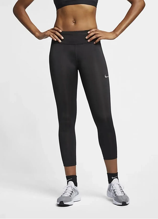 Легінси, лосини жіночі nike fast black bv0038-010