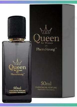 Духи з феромонами жіночі pherostrong queen 50 мл парфуми для впевнених жінок з мускусними нотами sku_tanga_vendorcode_для