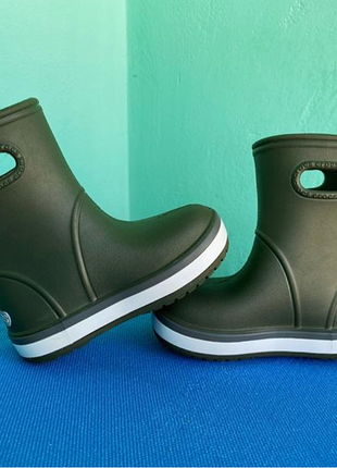 Черевики дитячі crocs темно-зелені 2