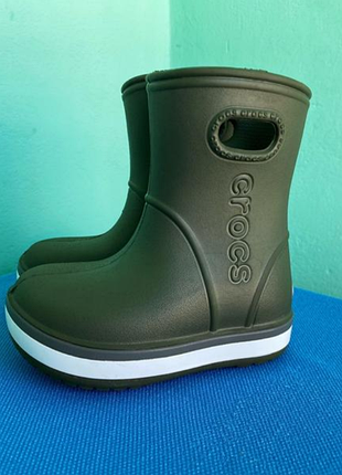 Черевики дитячі crocs темно-зелені