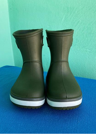 Черевики дитячі crocs темно-зелені 5