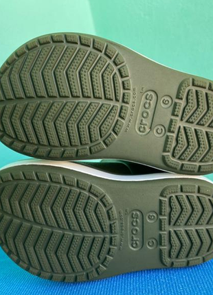 Черевики дитячі crocs темно-зелені 6