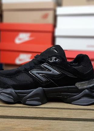 Кросівки утеплені жіночі new balance 9060 termo black
