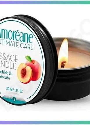 Массажная свечка amoreane candle персик 30 мл ароматическая свеча для массажа и романтики sku_tanga_vendorcode_для полнолетних