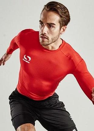 Термо-лонгслив рашгард sondico base mock neck red