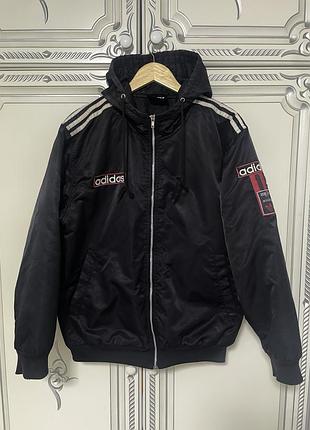 Вінтажна куртка бомбер adidas originals vintage three stripes оригінал розмір м-l