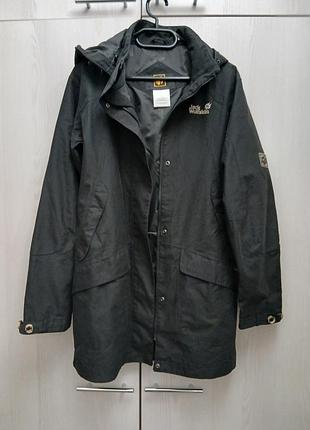 Куртка-парка чоловіча jack wolfskin чорна