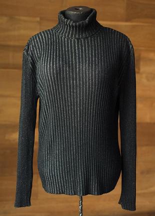 Чорний вовняний бадлон жіночий bally, розмір l, xl