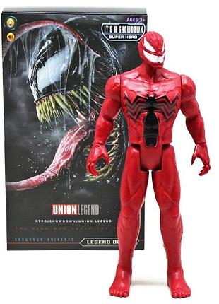 Фигурка карнаж marvel 29 см со светом и звуком в коробке