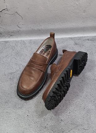 Кожаные австралийские лоферы above the ground vibram туфли дерби