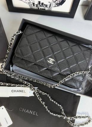 Сумка chanel woc у кольорах чорний рожевий світлий