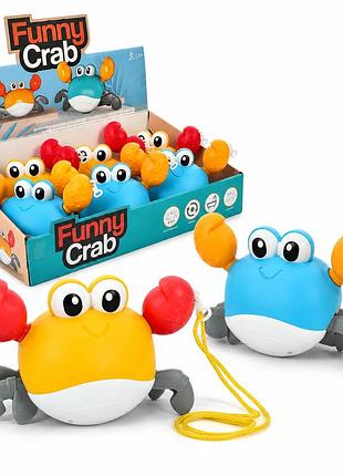 Игрушка краб funny crab заводная на колесах 20 см, 2 цвета