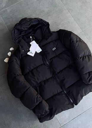 Мужская зимняя куртка lacoste черная