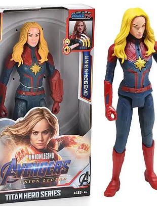 Фигурка капитан марвел 30 см со светом и звуком marvel