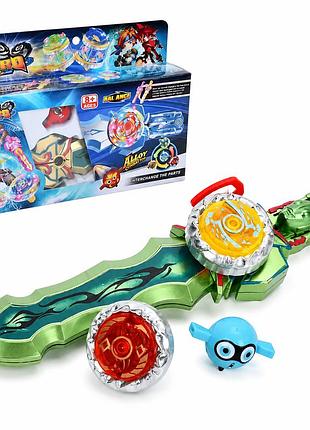Набор beyblade gyrd ral ange с мечом-запускателем и 2 металлическими джигами 5,5 см для сражений
