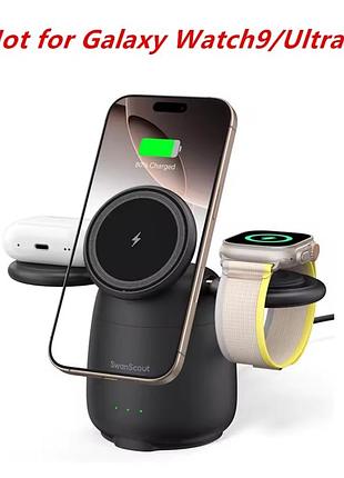 Беспроводная зарядная станция 3 в 1 swanscout 707s (s10026) для samsung